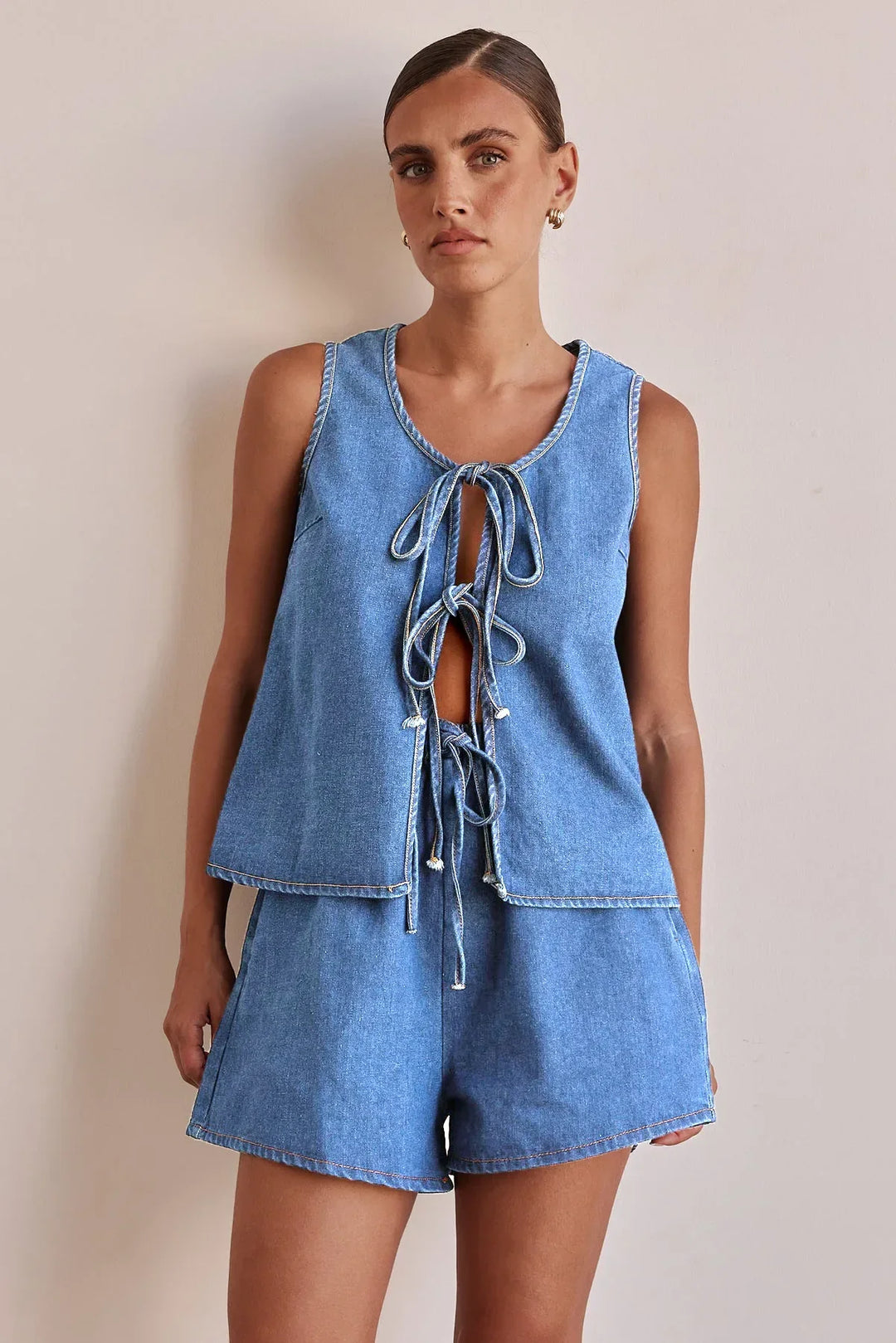 Muse and Valeur | Denim Tie Set