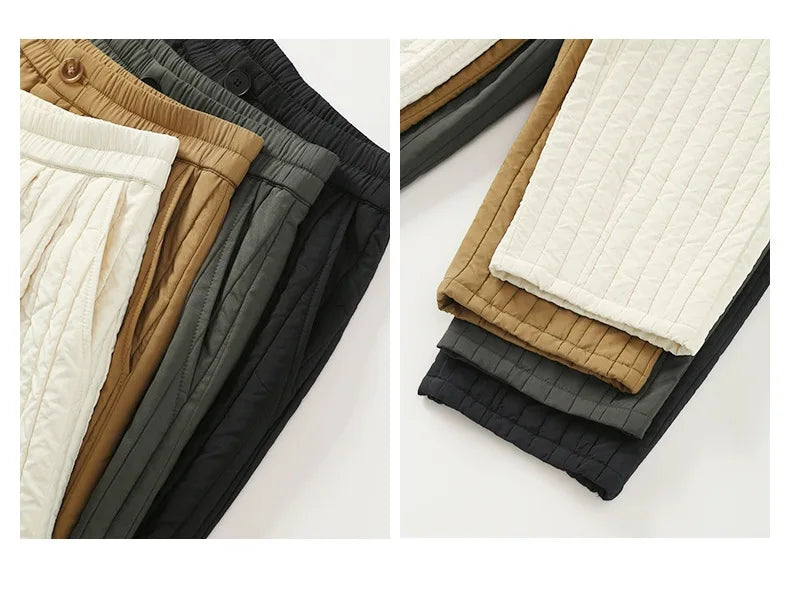 Muse & Valeur | Cotton Wide-Leg Pants for Women in Beige