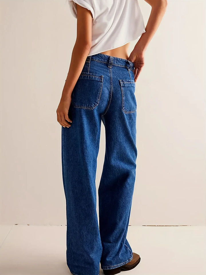 Muse & Valeur | High-Waist Wide-Leg Denim Trousers for Women