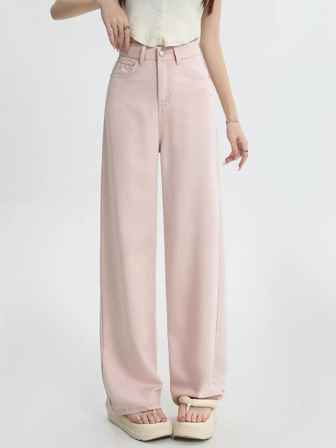 Muse & Valeur | Pink Denim Jeans for Women