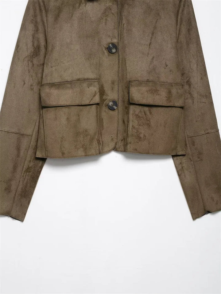 Muse and Valeur | Suede Cropped Jacket