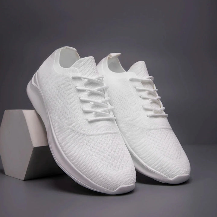 Muse & Valeur | Sneakers for Women in White Leather, Casual Fit