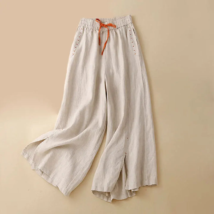 Muse & Valeur | Wide Leg Drawstring Pant for Women in Soft Fabric