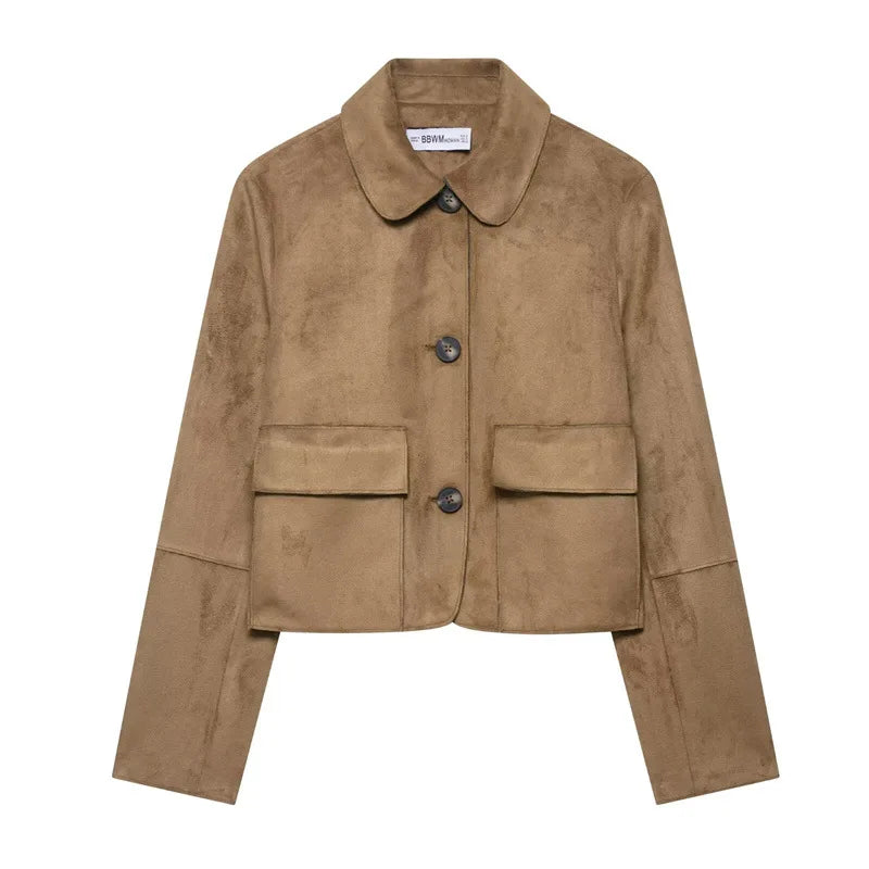 Muse and Valeur | Suede Cropped Jacket