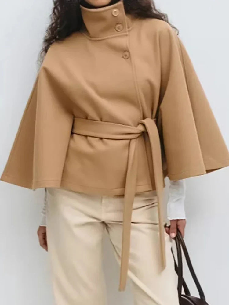 Muse and Valeur | Wool-Blend Cape Coat