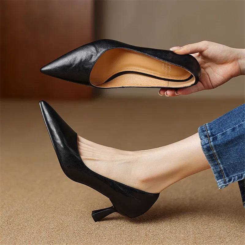 Muse & Valeur | Genuine Leather Heels for Women