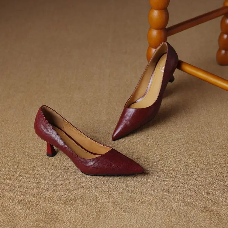 Muse & Valeur | Genuine Leather Heels for Women