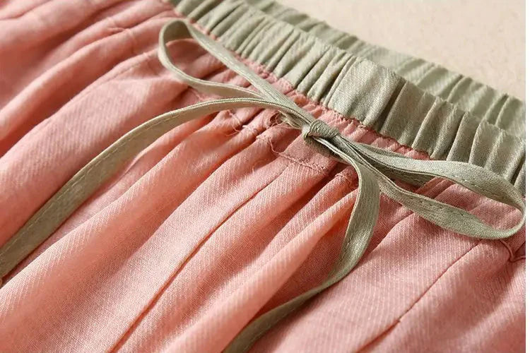Muse & Valeur | Linen Trousers for Women in Natural Fit, Beige