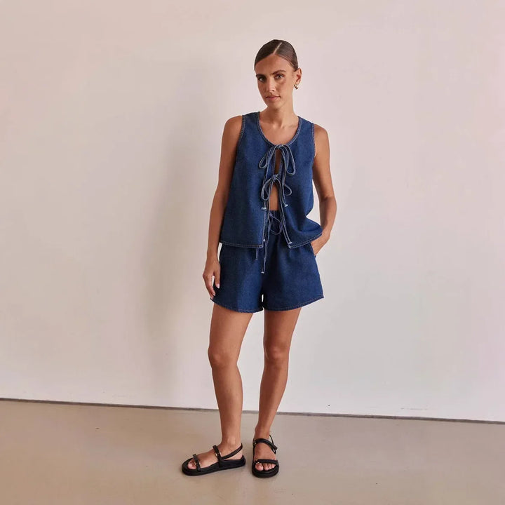 Muse and Valeur | Denim Tie Set