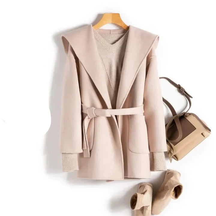 Muse and Valeur | Long Pointed Coat in Camel Hair