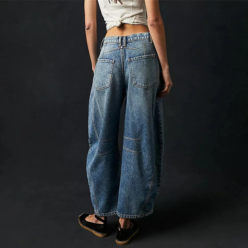 Muse & Valeur | Barrel-Leg Denim Jeans for Women
