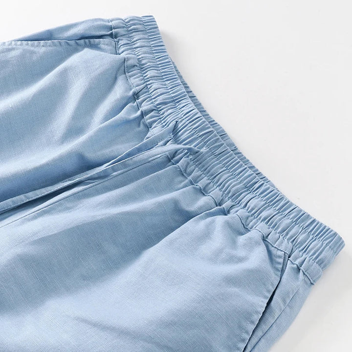 Muse & Valeur | Linen Lounge Pant for Women in Relaxed Fit, Natural Color