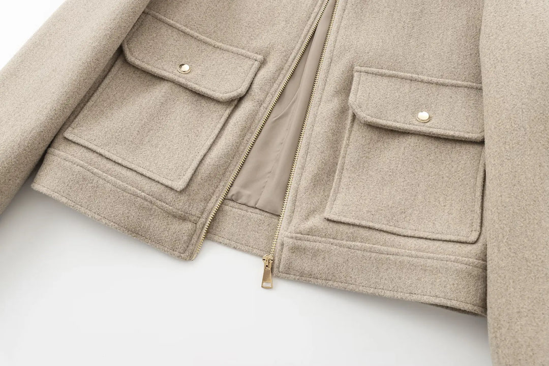 Muse and Valeur | Women's Wool Bomber Jacket