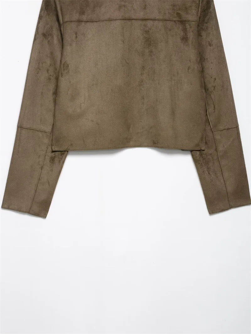 Muse and Valeur | Suede Cropped Jacket