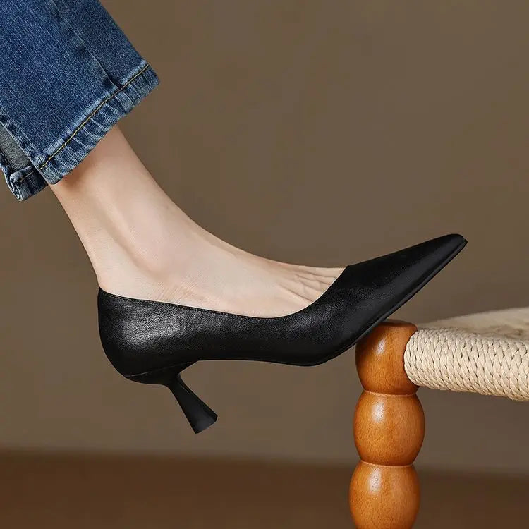 Muse & Valeur | Genuine Leather Heels for Women