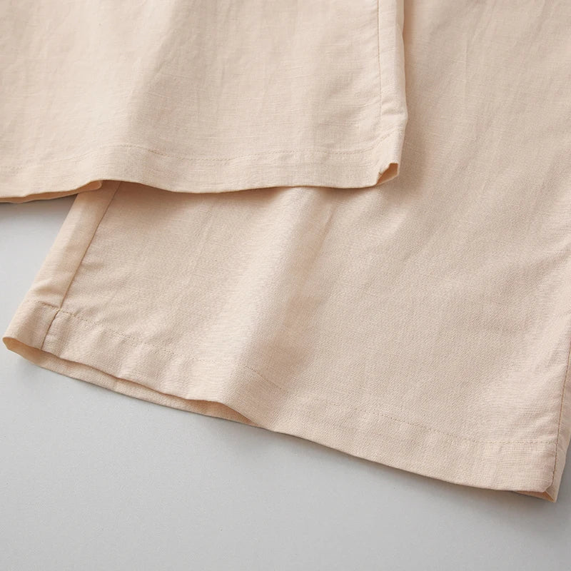 Muse & Valeur | Cotton Wide-Leg Pant for Women in Natural