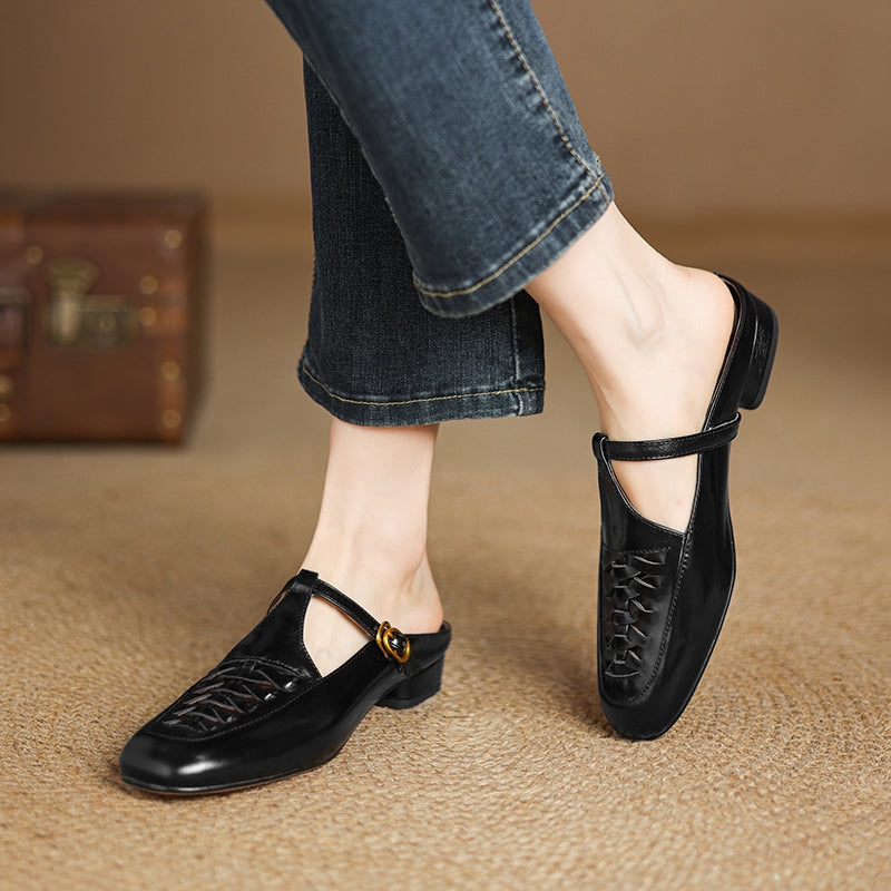 Muse & Valeur | Genuine Leather Mules for Women