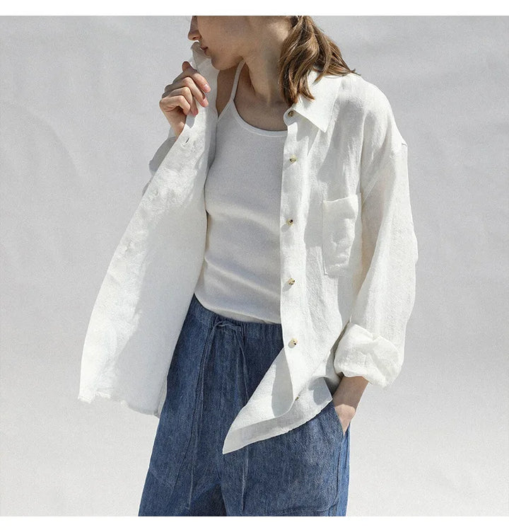 Muse and Valeur | Oversized Linen Blouse
