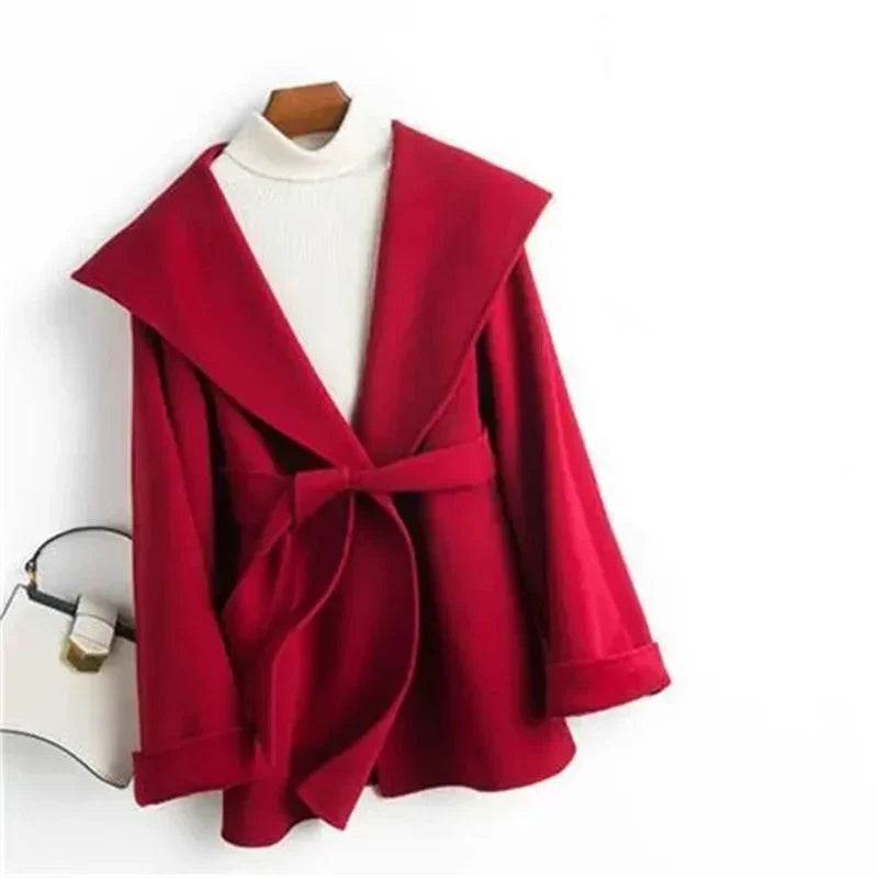 Muse and Valeur | Long Pointed Coat in Camel Hair