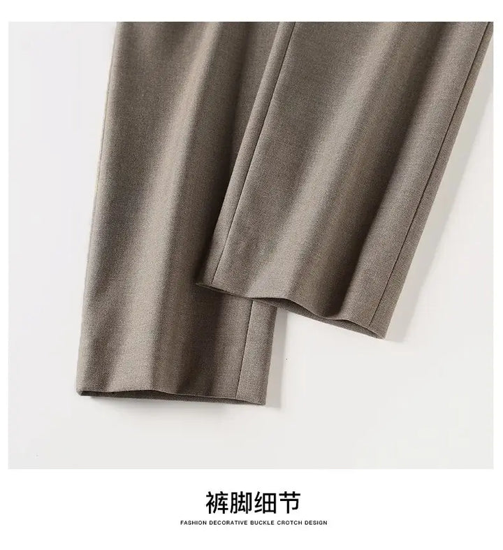 Muse & Valeur | High-Waist Trousers for Women in Elegant Fabric