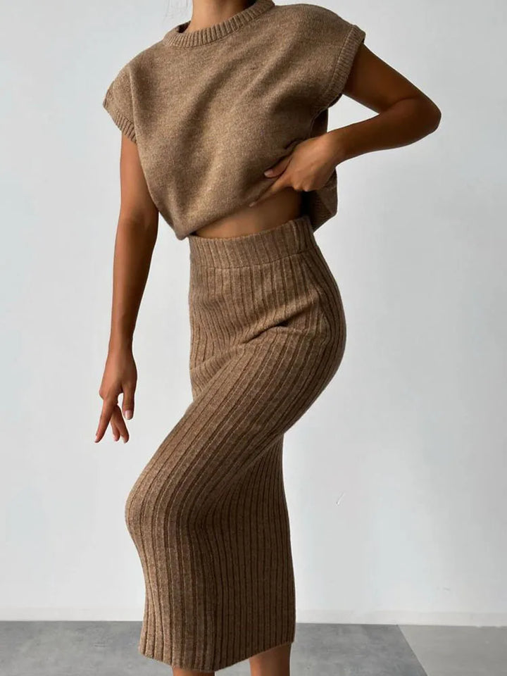 Muse and Valeur | Rib Sleeveless Set