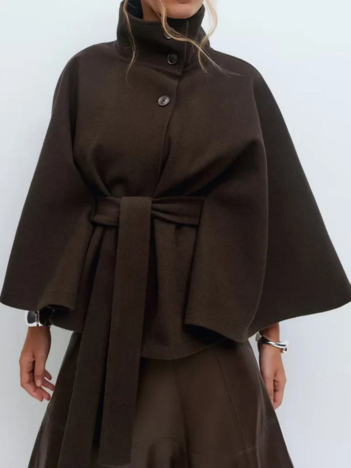 Muse and Valeur | Wool-Blend Cape Coat