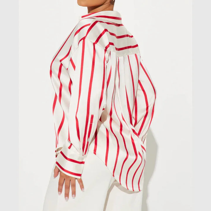 Muse and Valeur | Satin Stripe Shirt