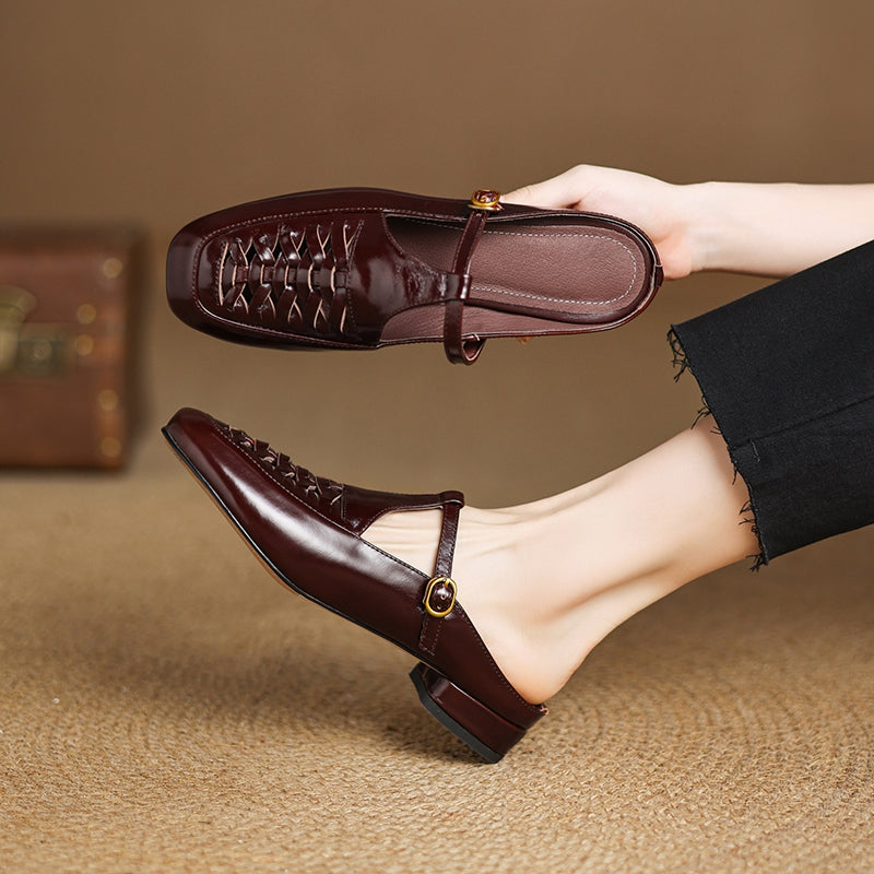 Muse & Valeur | Genuine Leather Mules for Women