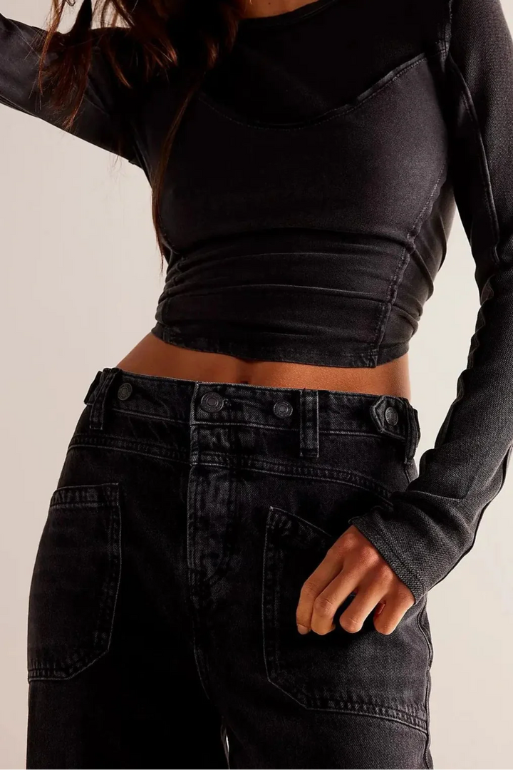 Muse & Valeur | High-Waist Wide-Leg Denim Trousers for Women