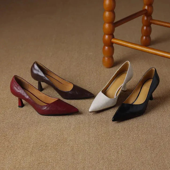 Muse & Valeur | Genuine Leather Heels for Women