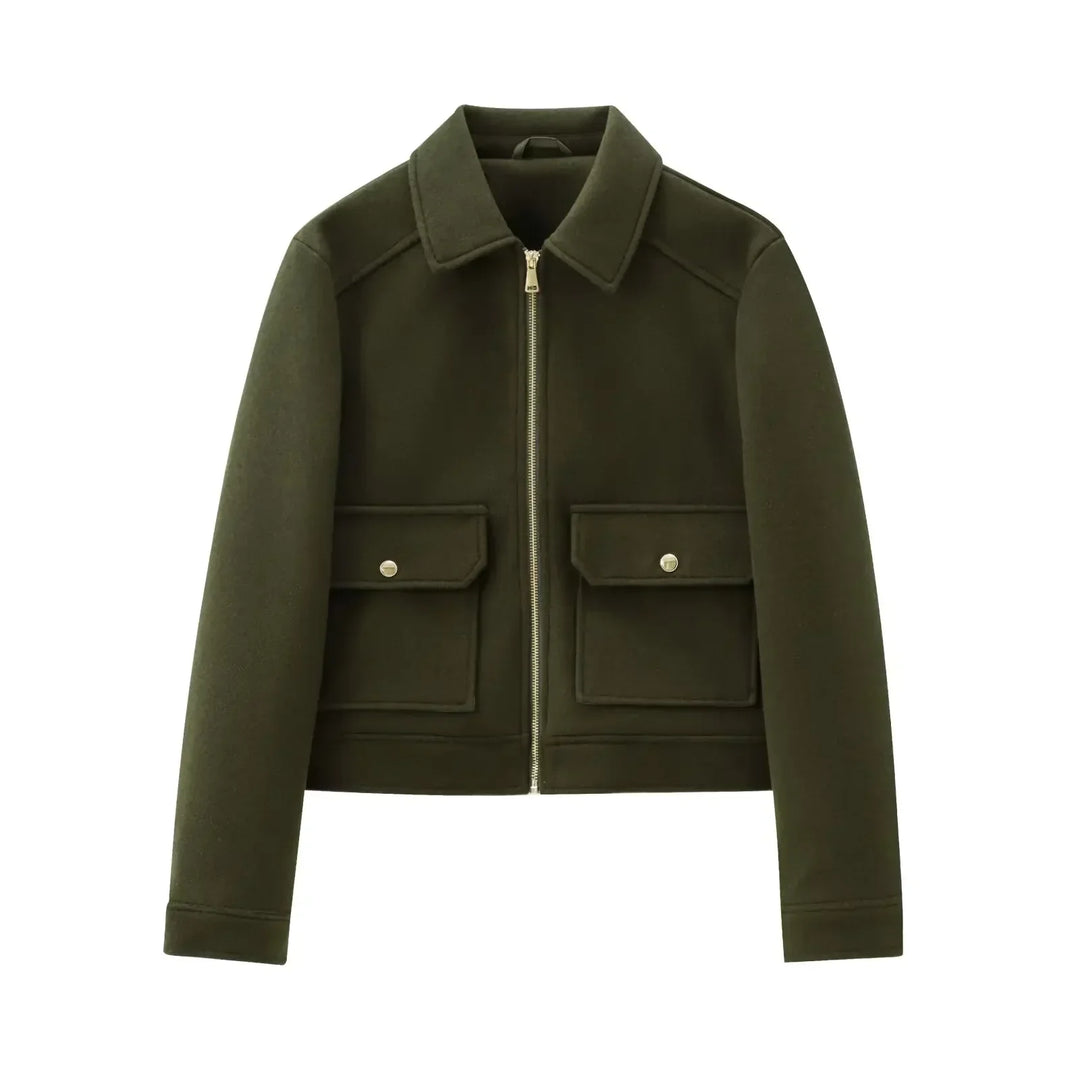 Muse and Valeur | Women's Wool Bomber Jacket