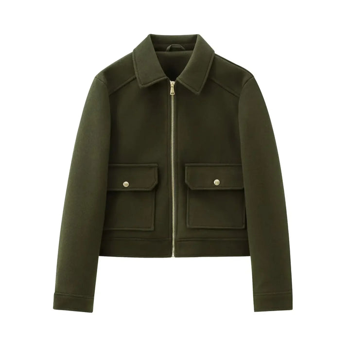 Muse and Valeur | Women's Wool Bomber Jacket