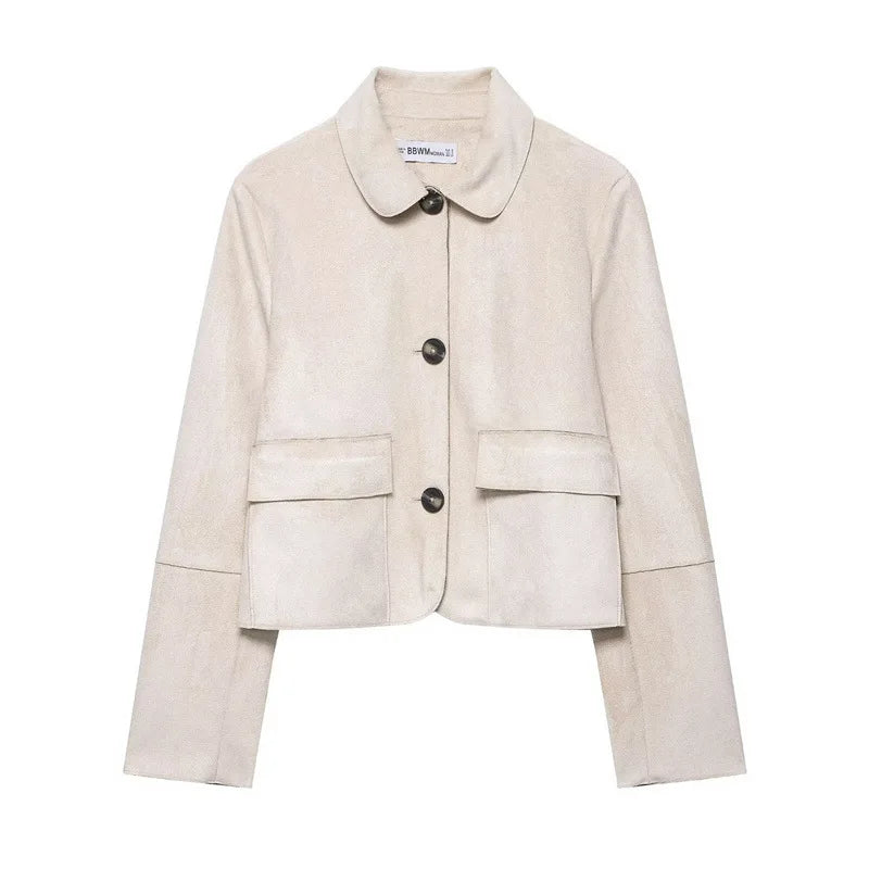 Muse and Valeur | Suede Cropped Jacket