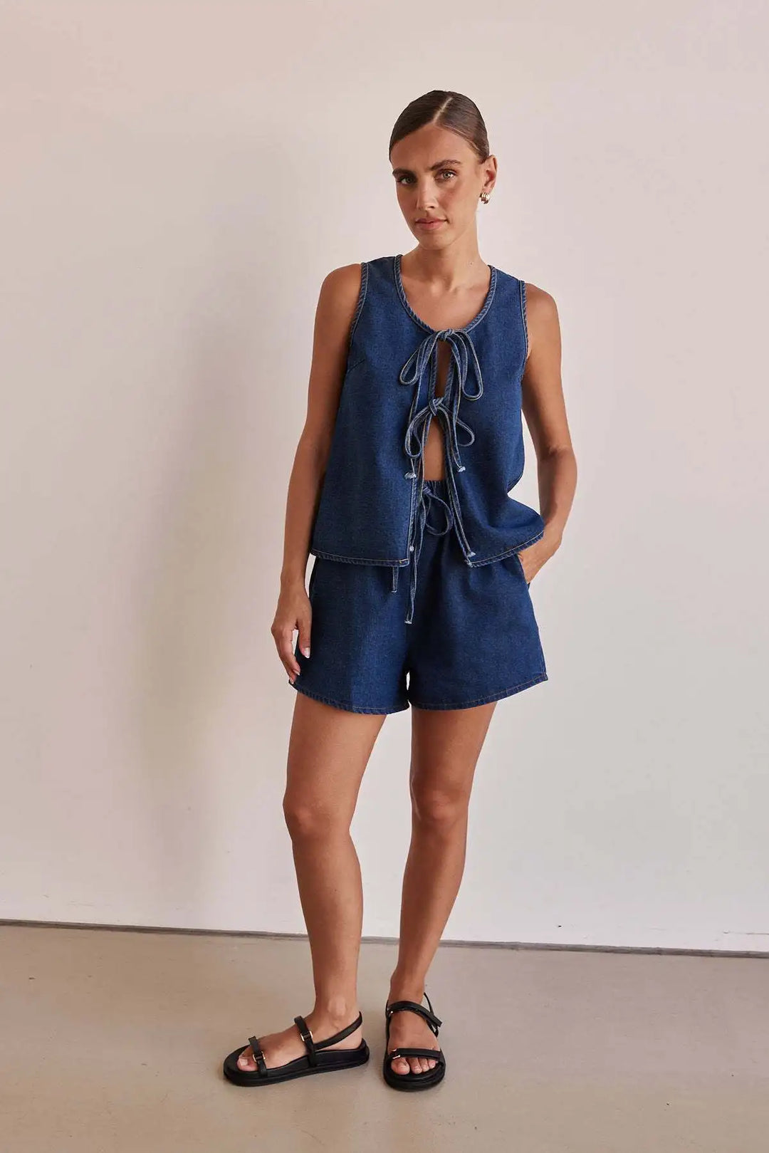 Muse and Valeur | Denim Tie Set