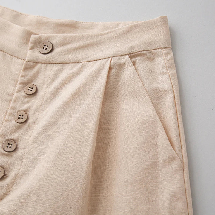 Muse & Valeur | Cotton Wide-Leg Pant for Women in Natural