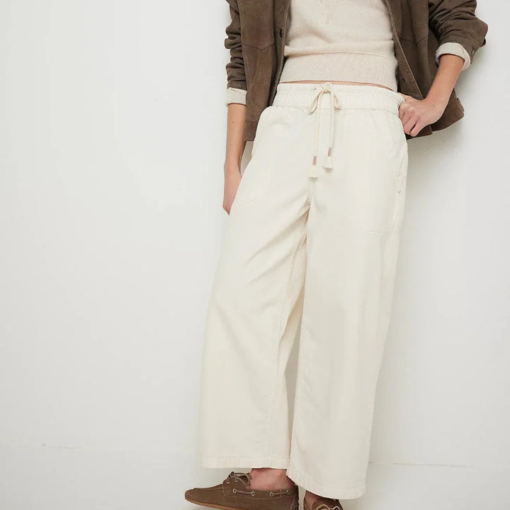 Muse & Valeur | Drawstring Jeans for Women in Denim Blue