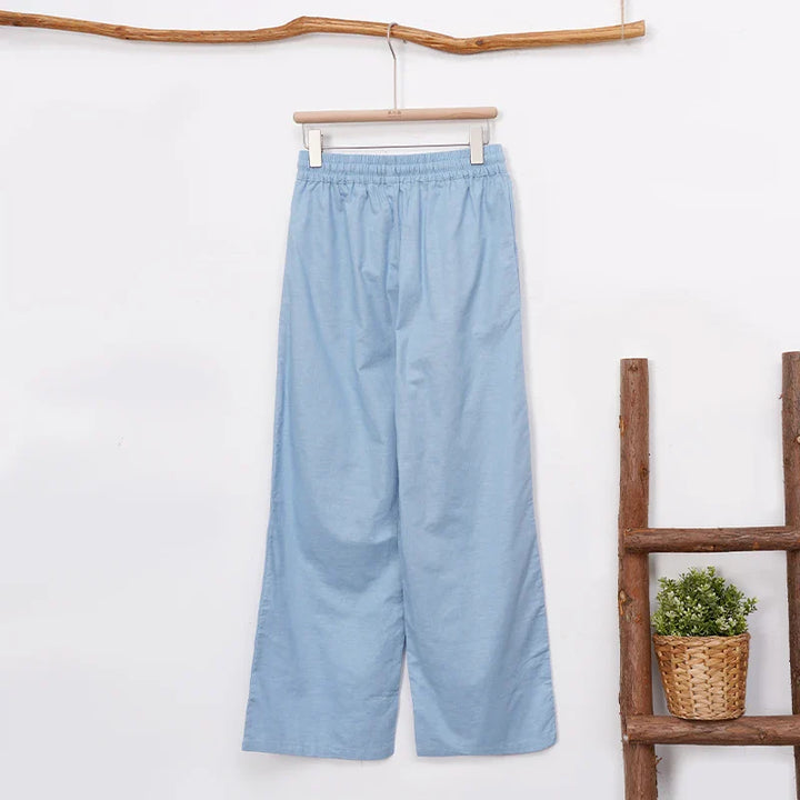 Muse & Valeur | Linen Lounge Pant for Women in Relaxed Fit, Natural Color