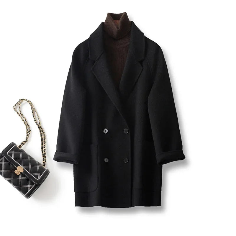 Muse and Valeur | Wool Herringbone Coat