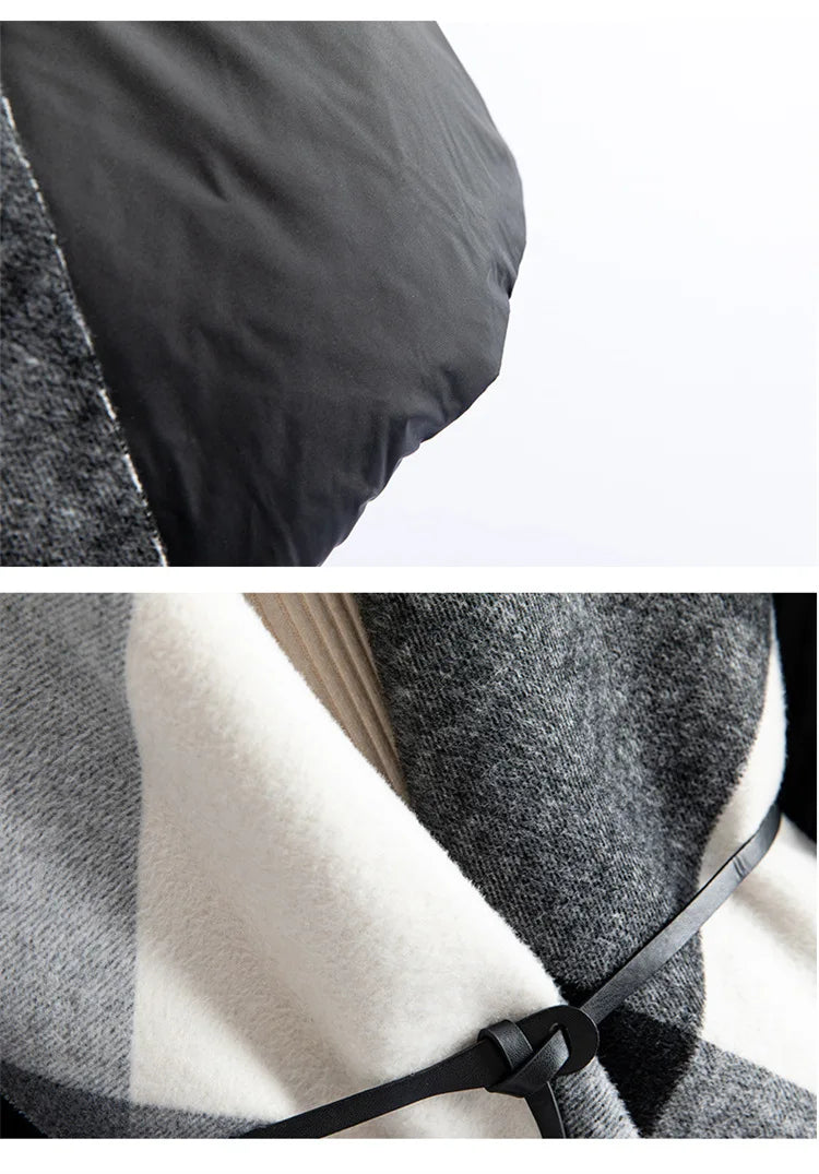 Muse and Valeur | Wool-Panel Down Coat