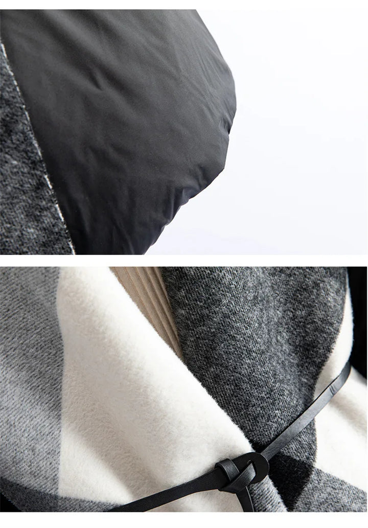 Muse and Valeur | Wool-Panel Down Coat