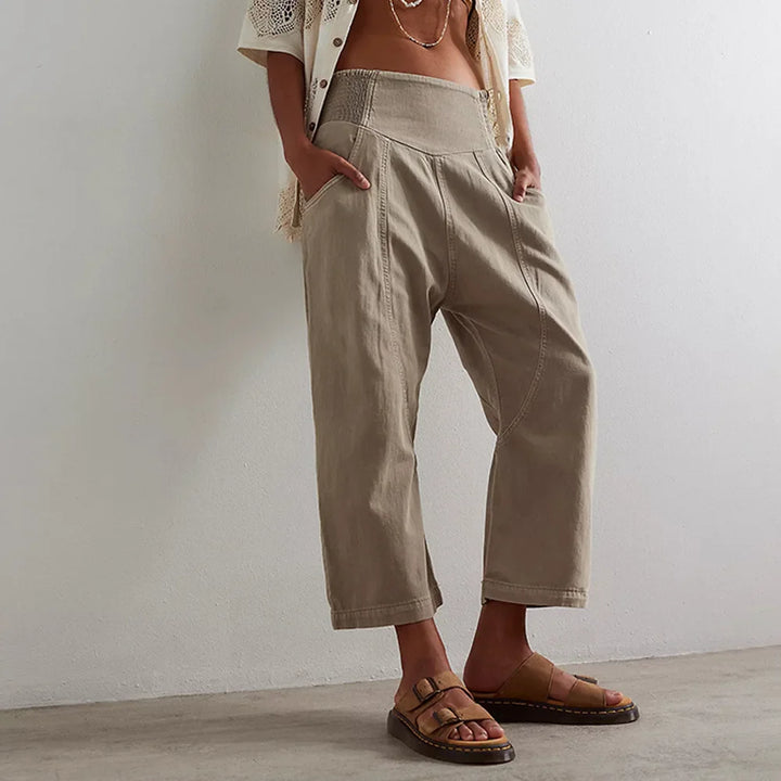 Muse & Valeur | Wide Leg Pant for Women in Soft Fabric, Casual Style, Black