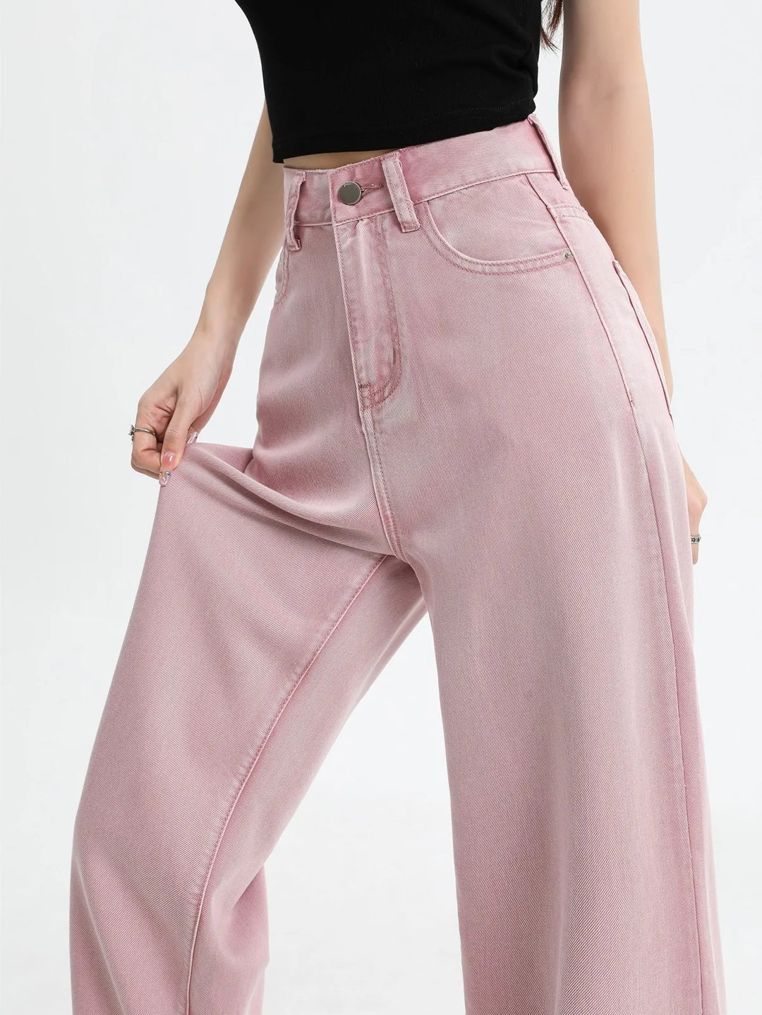Muse & Valeur | Pink Denim Jeans for Women