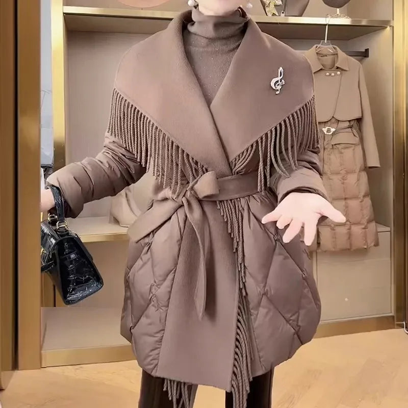 Muse and Valeur | Fringe Down Coat