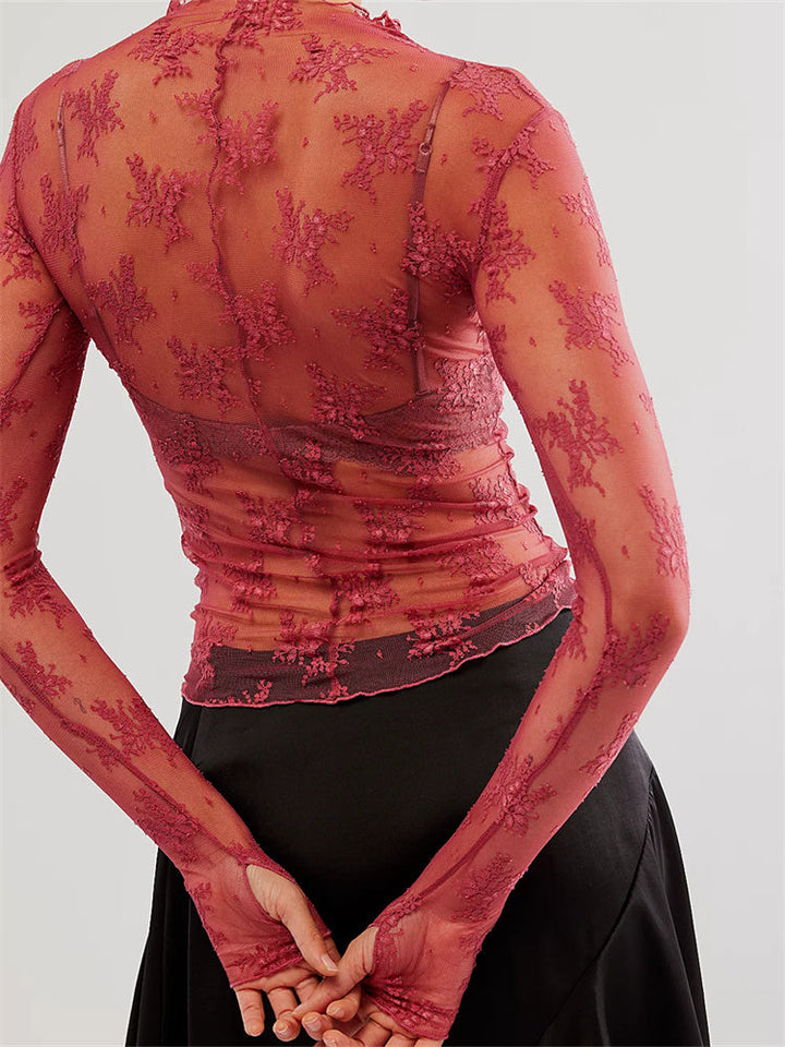 Muse and Valeur | Lace Transparent Top