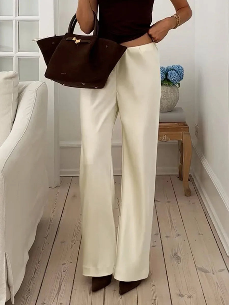 Muse & Valeur | Silk Lounge Trousers for Women in Black