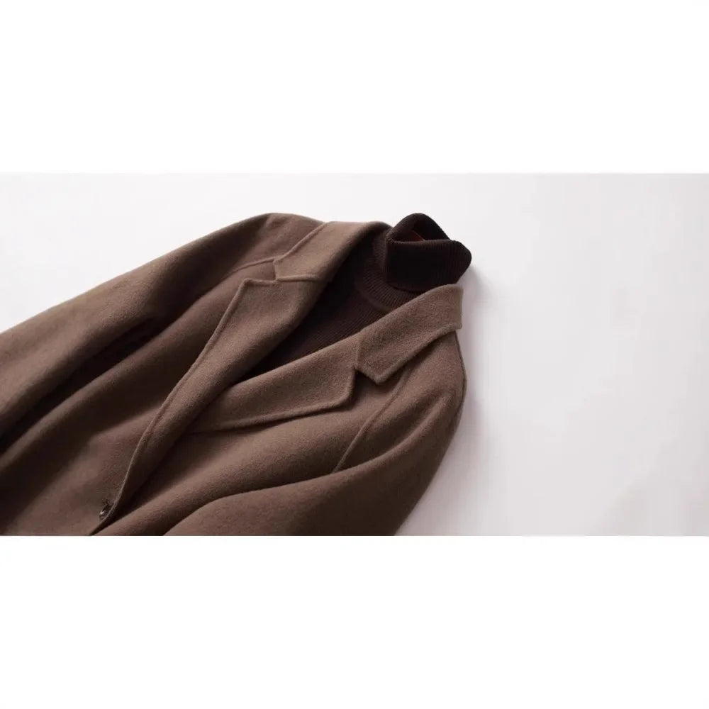 Muse and Valeur | Wool Herringbone Coat