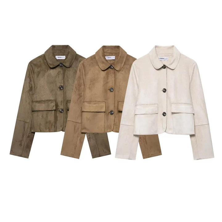 Muse and Valeur | Suede Cropped Jacket