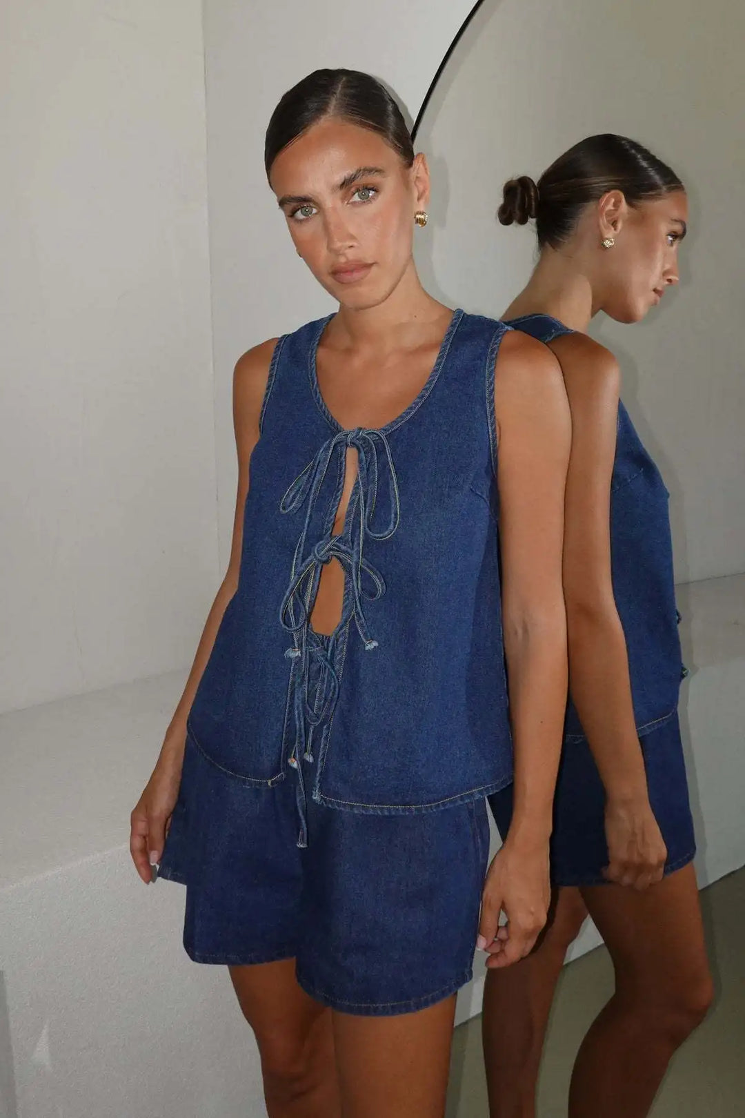 Muse and Valeur | Denim Tie Set