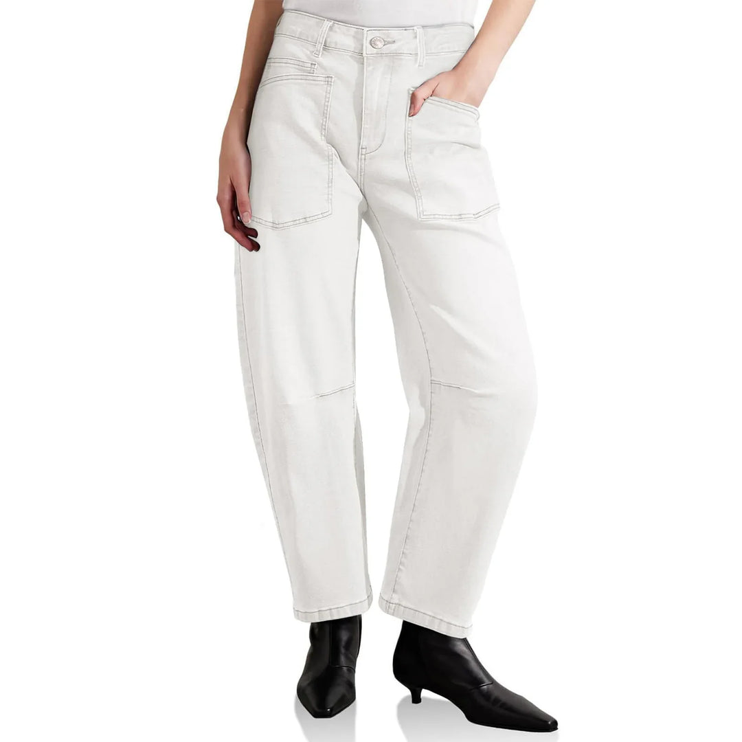 Muse & Valeur | Structured Barrel Jeans for Women in Denim