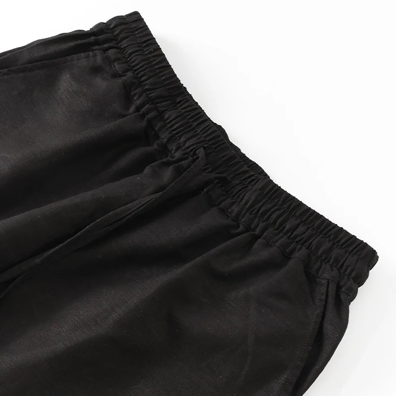 Muse & Valeur | Linen Lounge Pant for Women in Relaxed Fit, Natural Color